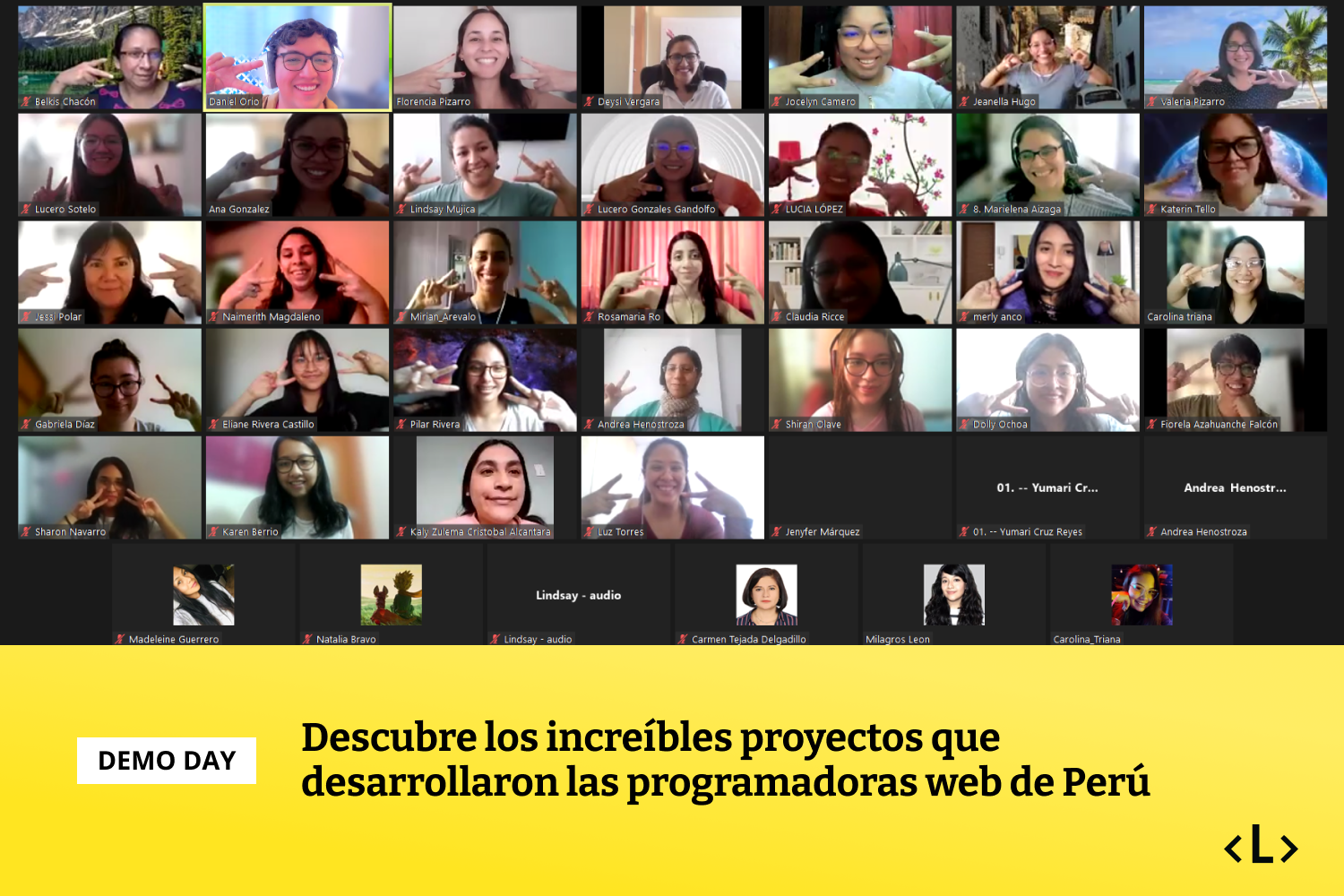 Conoce algunos de los proyectos que desarrollaron las nuevas programadoras web durante el bootcamp de Perú.