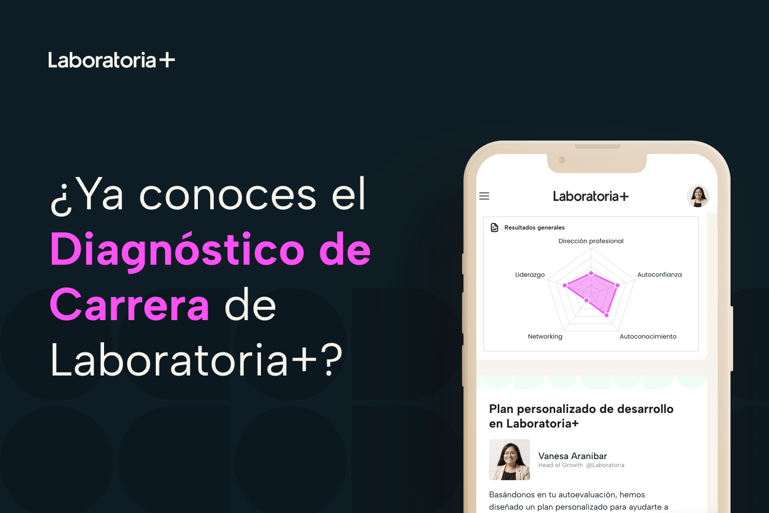 Descubre el Diagnóstico de Carrera de Laboratoria+ y potencia tu desarrollo profesional con herramientas personalizadas y una comunidad de apoyo para mujeres.