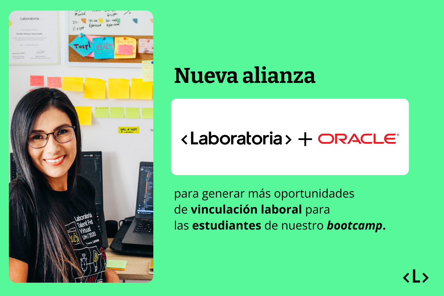 La alianza entre Oracle y Laboratoria refleja su compromiso para empoderar a las mujeres y construir un futuro tecnológico más inclusivo.