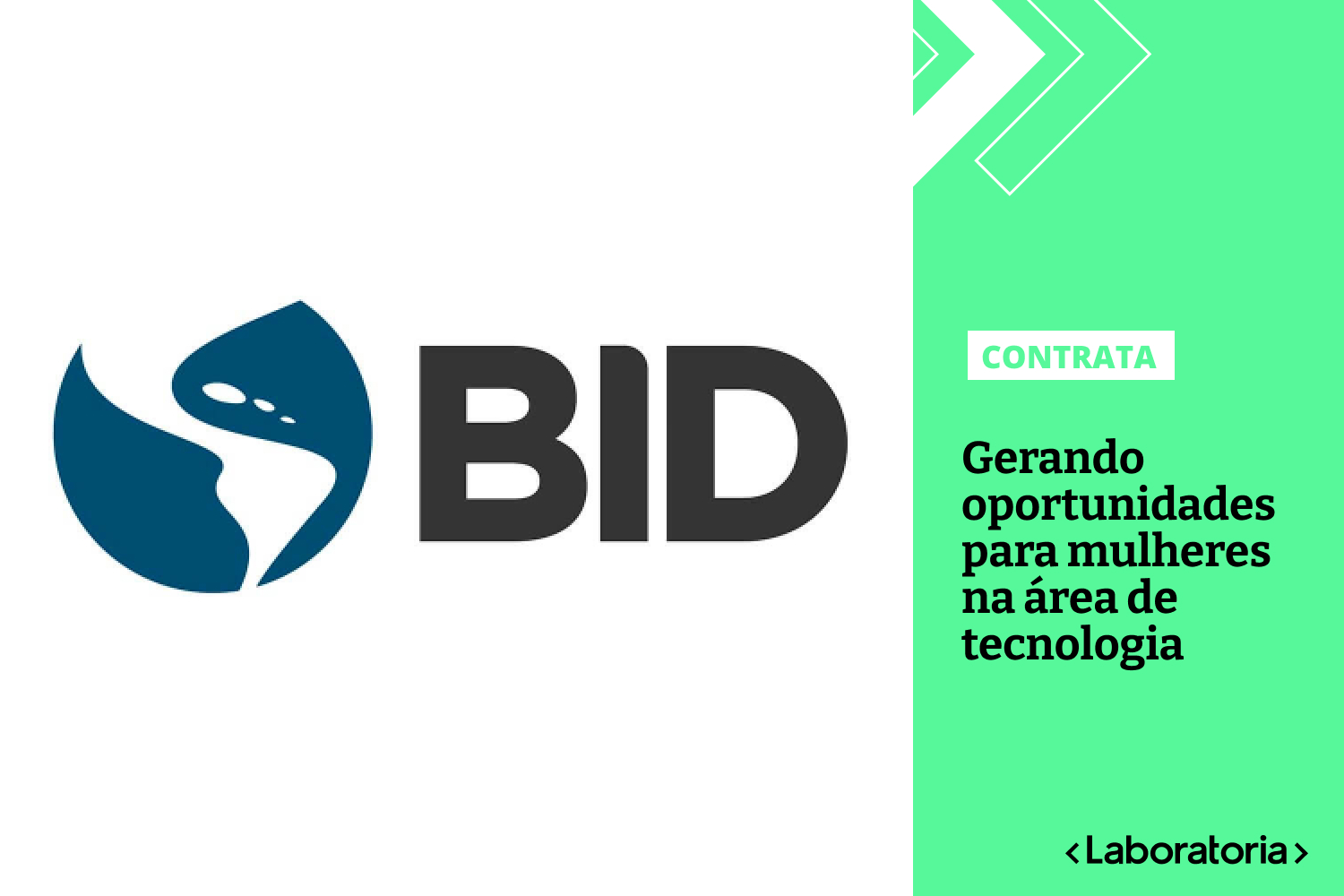 Em 2021, a aliança entre o BID e a Laboratória é renovada com o programa #YoungWomenInTech, uma iniciativa para mulheres que inovam e ajudam a construir um mundo tecnológico mais diversificado. 