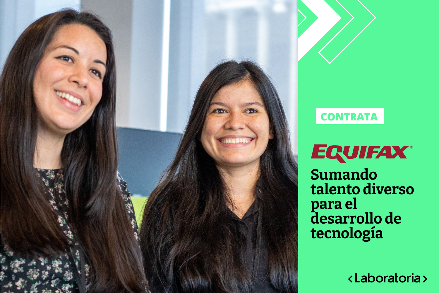 Gracias a su participación en un bootcamp de 6 meses, dos jóvenes trabajan en la generación de proyectos del Centro de Desarrollo de Equifax en Santiago.